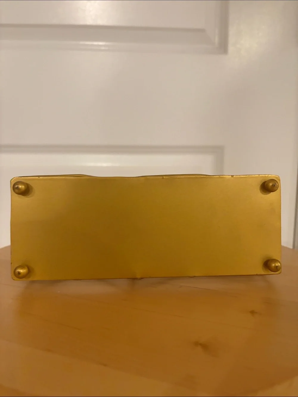 Gold Metal Desktop Organizer - Geometric Home Storage